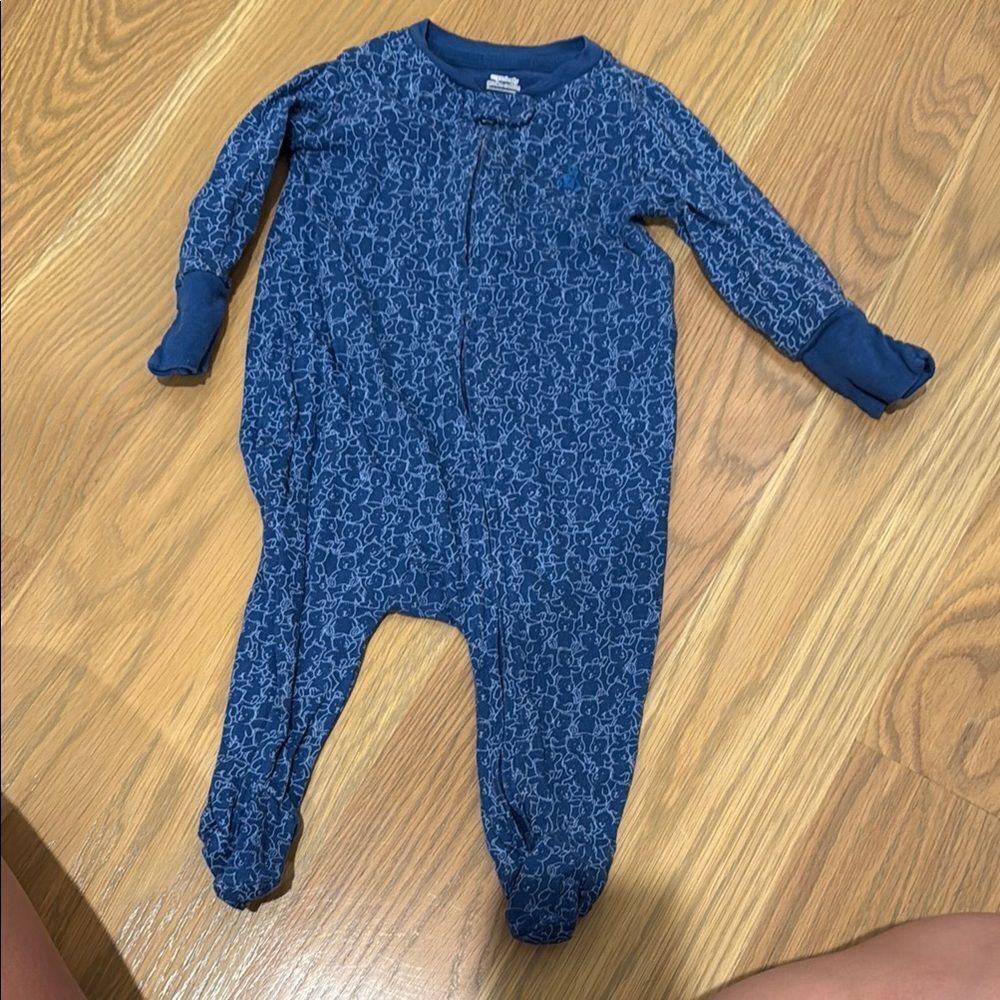 GAP Blue Footie One Piece pajama 0-3M